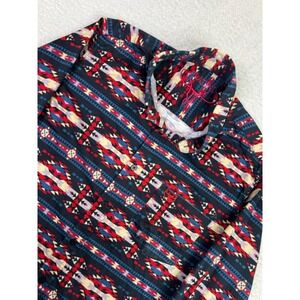Platini Jeans Shirt Mens Large Aztec Southwestern Long Sleeve Button Up